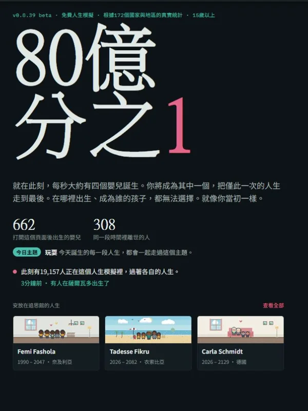 80億分之1 封面